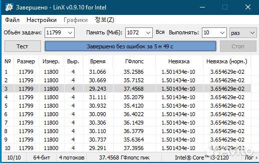 Процессор s1155 Intel core i3-2120 с проверкой