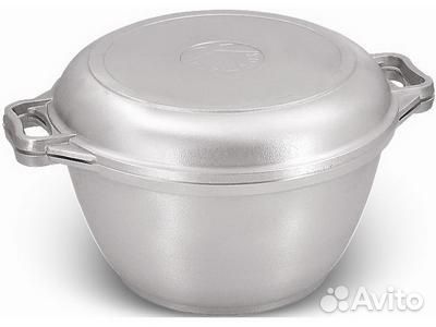 Казан 3л. литой алюминий,крышка-сковорода