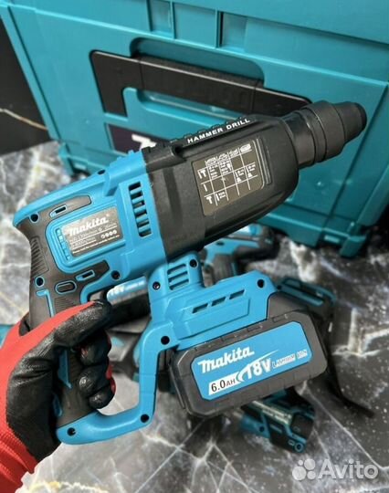 Набор инструментов 4в1 аккумуляторный makita 18в