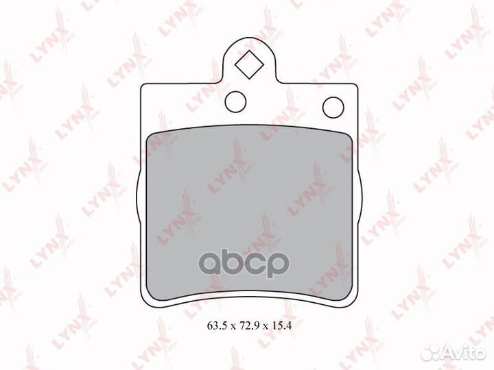 Колодки тормозные задние BD-5315 lynxauto