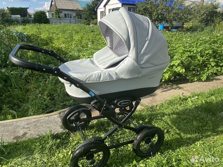 Коляска 2 в 1 эко кожа Cocoline