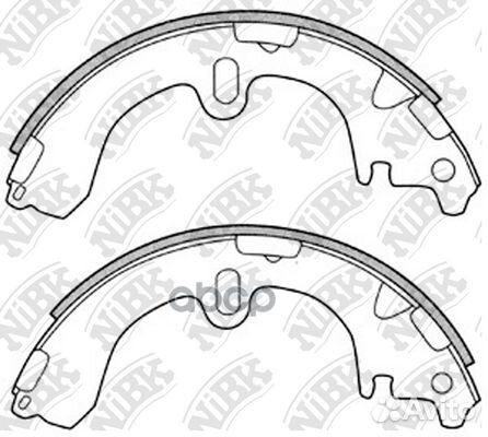 Колодки тормозные барабанные зад FN2285 NiBK