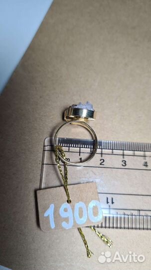 Кольцо с кварцем (дымчатый)