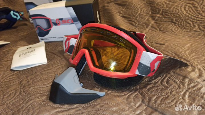 Очки снегоход квадроцикл Scott Primal MY23 Red/Yel