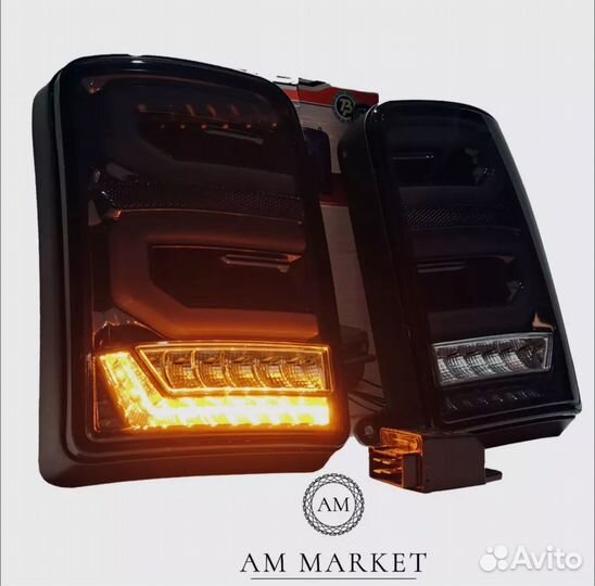 Задние фонари красные LED для ваз niva