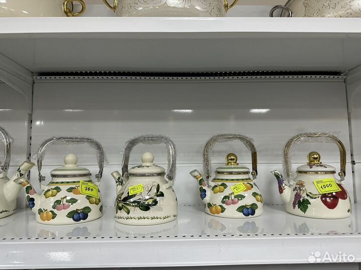 Чайник эмалированный новый