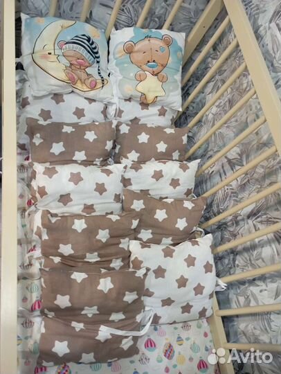 Бортики в детскую кроватку бу