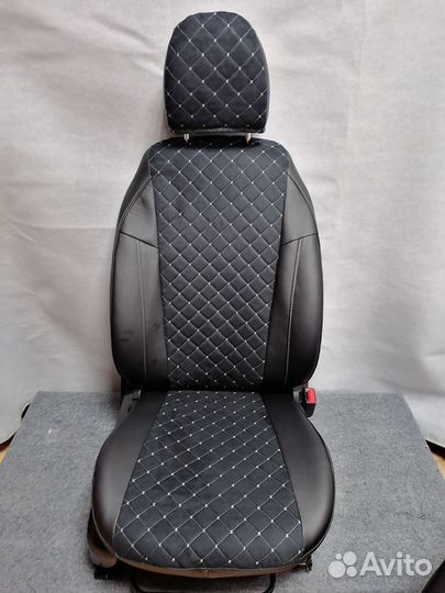 Чехлы на hyundai Getz frant алькантара