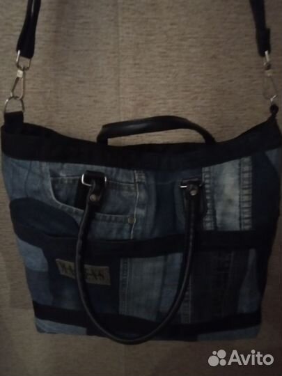 Сумка джинсовая