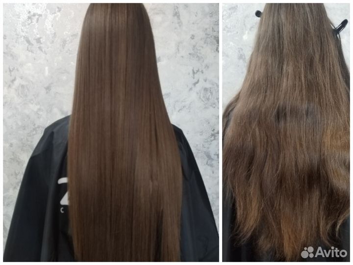 Кератиновое выпрямление волос