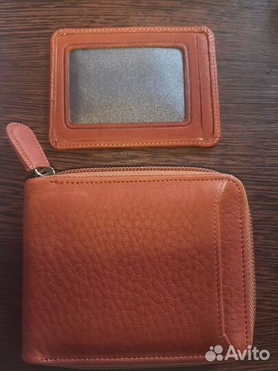Мужской кошелек, портмоне, новый, натуральная кожа