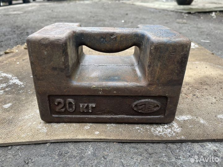 Гиря 20кг квадратная