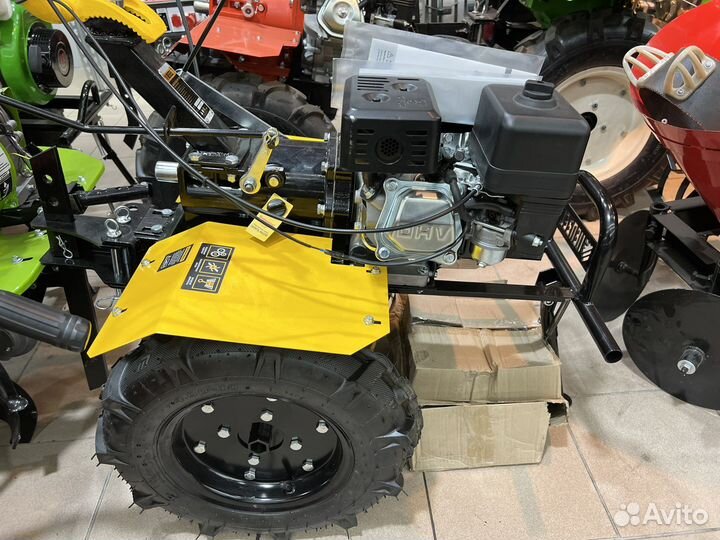 Мотоблок редукторный denzel DPT-270X.вом+плуг