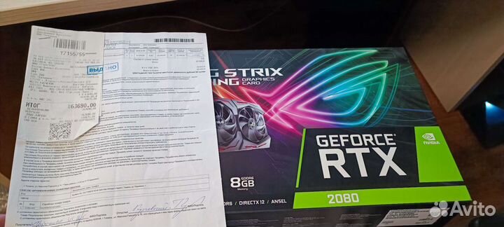 Geforce rtx 2080 asus rog strix