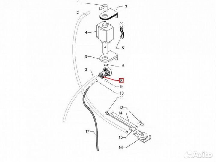 Клапан давления (Мембрана-регулятор) кофемашин SAE