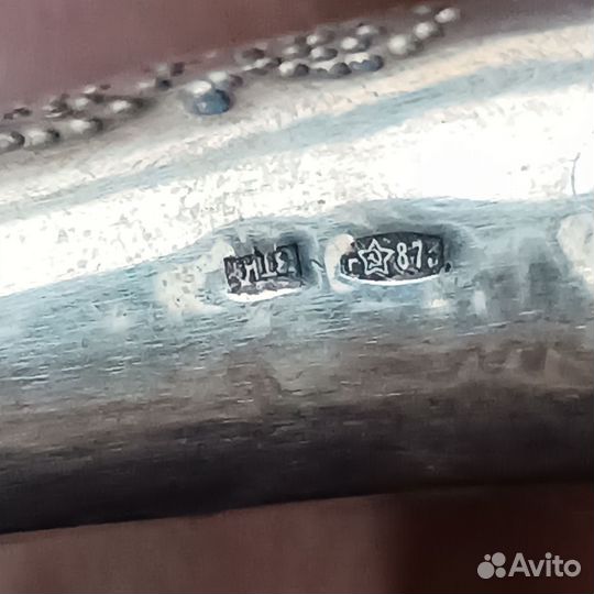 Рог изобилия серебро 875 проба винтаж СССР