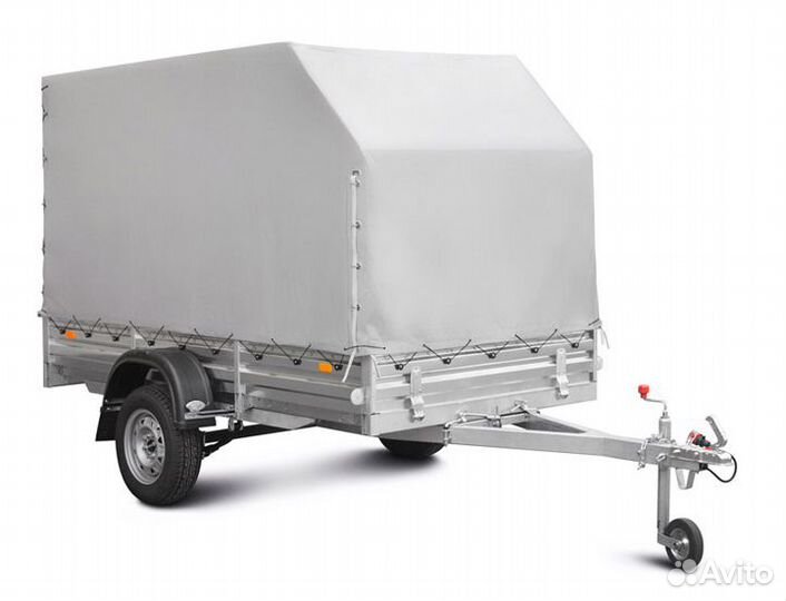 Автомобильный прицеп с тентом аэро 168 см мзса 81