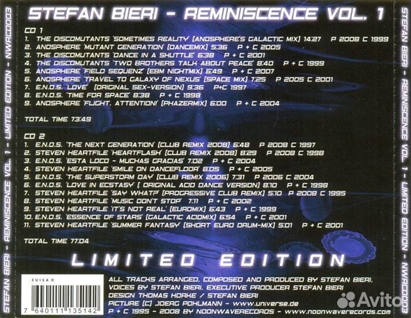 Stefan Bieri – Reminiscence Vol. 1 (2 CD)