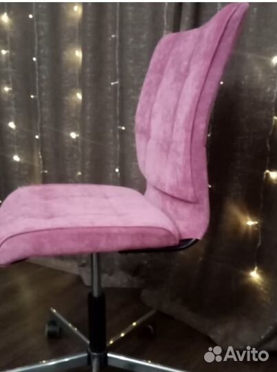 Компьютерный стул кресло розовый для девочек