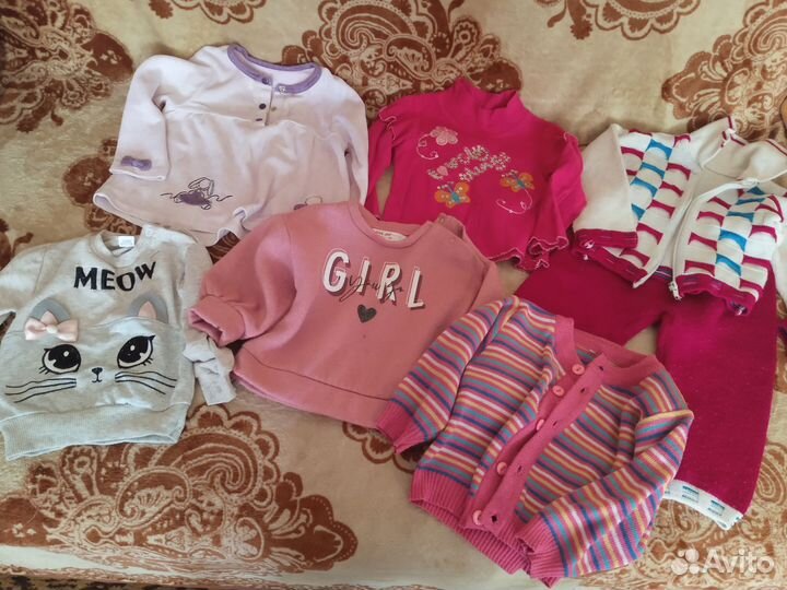 Детские вещи пакетом на девочку 80
