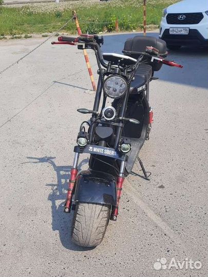 Электроскутер CityCoco white siberia Pro MAX+3000