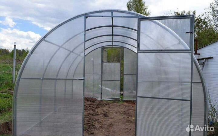 Теплица двойная дуга