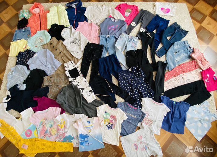 Фирменные вещи пакетом на девочку 110 116