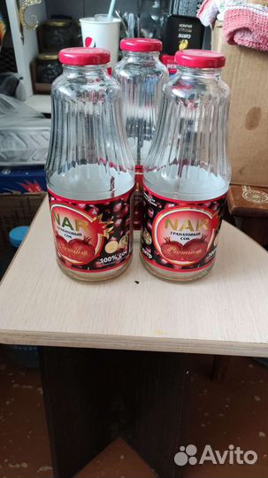 Стеклянная бутылка 1 л