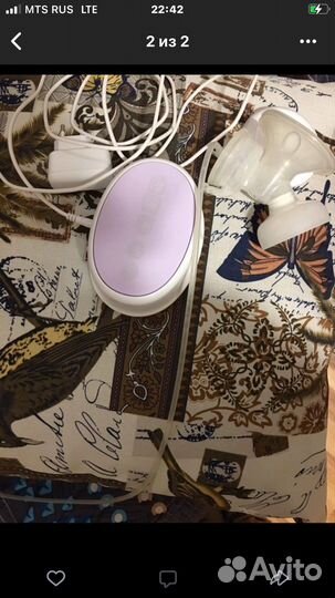 Молокоотсос avent электрический