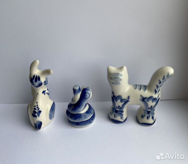 Фигурки Гжель СССР