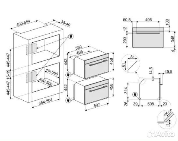 Микроволновая печь Smeg SF4102MN