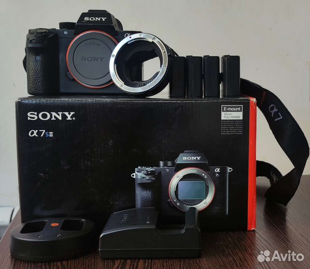 Фотокамера Sony a7sII body c переходником Canon