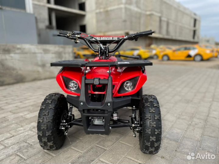 Квадроцикл детский X-16 с Мех. стартером красный