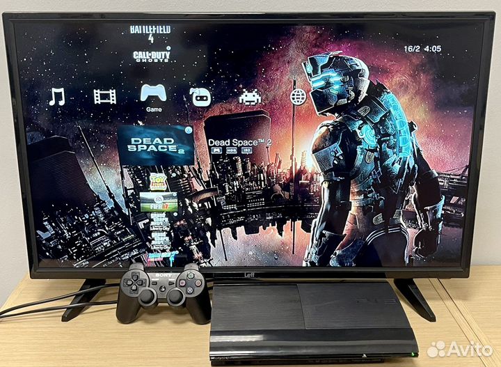 Sony PS3 Super Slim 500Gb(Прошита,Игры,Комплект)