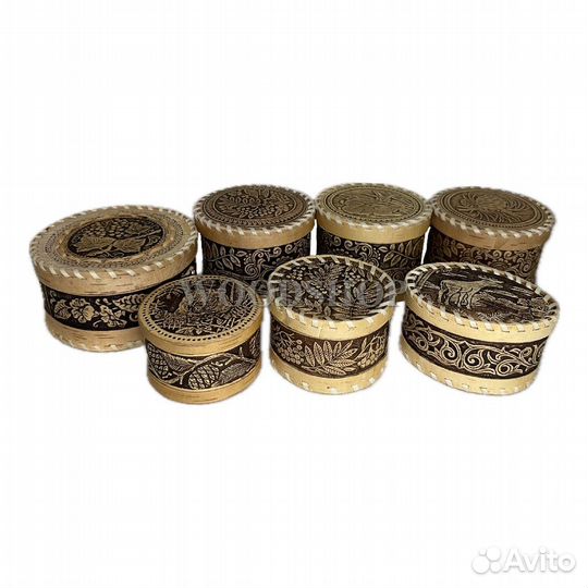 Шкатулки, сундуки, ларцы из бересты