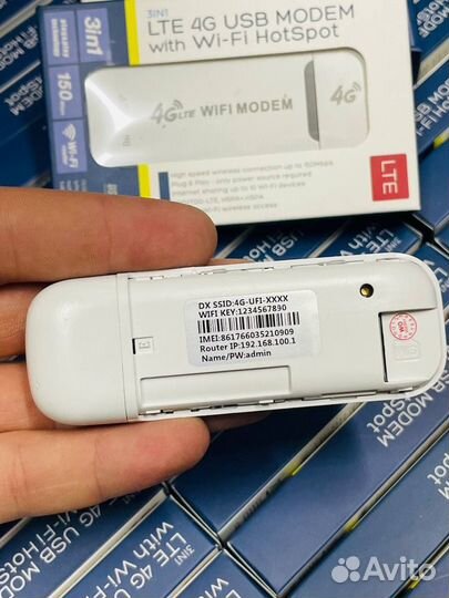 Модем 4G LTE usb + WI-FI роутер любой оператор