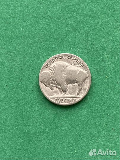 5 центов США 1935-38 Индеец Буфало