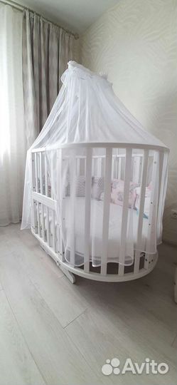 Кроватка трансформер Кедр Sofia 2 с маятником