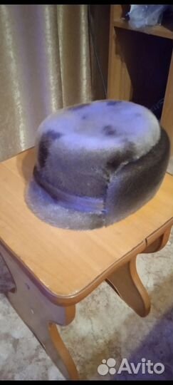 Норковая шапка мужская 52