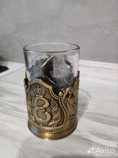 Стакан с подстаканником