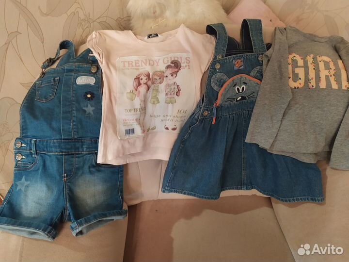 Много одежды для девочки-3-5лет