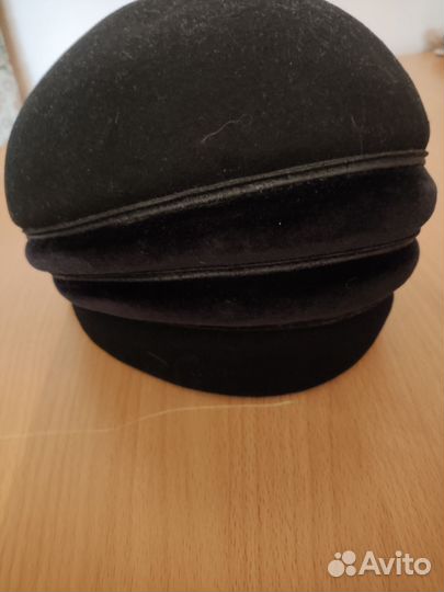 Шляпа фетровая женская черная
