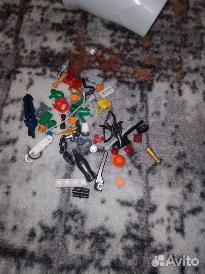 Lego запчасти, человечки, моторчики
