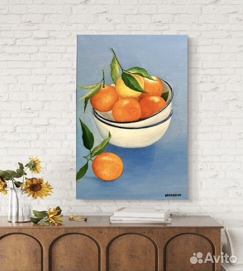 Картина мандарины