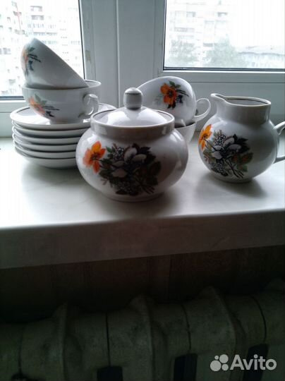 Неполный чайный сервиз Маки Дулево