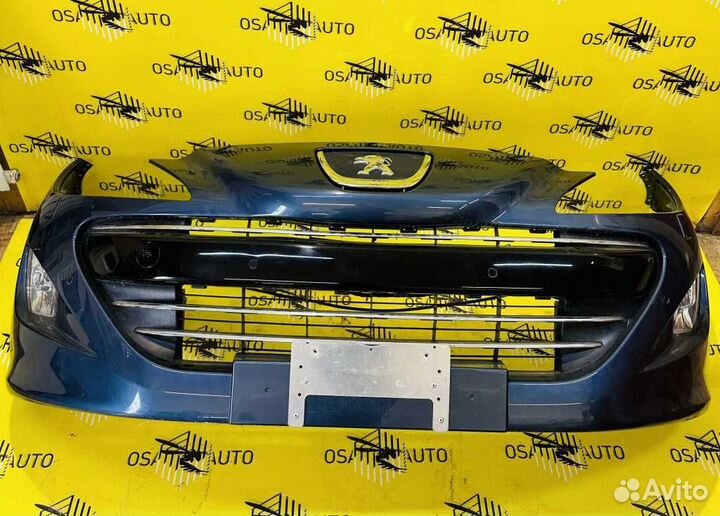 Бампер передний синий RCZ