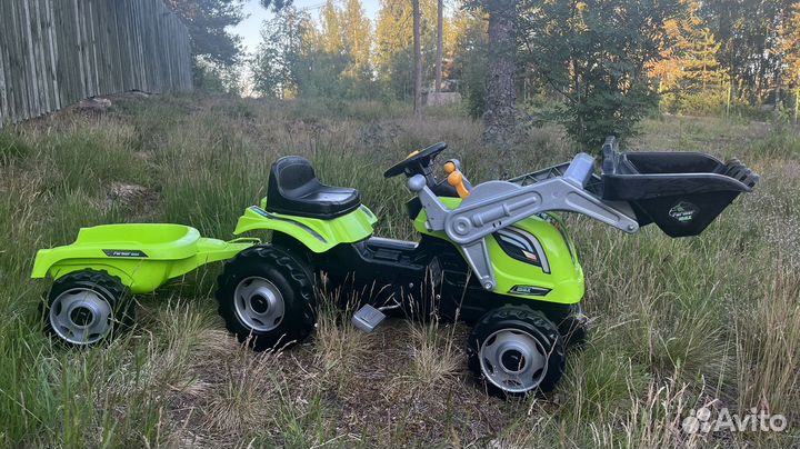 Трактор Smoby Farmer Max с прицепом