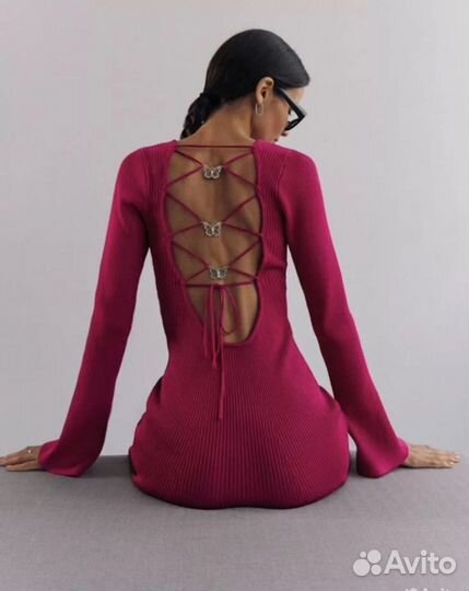 Вечернее платье розовое lichi