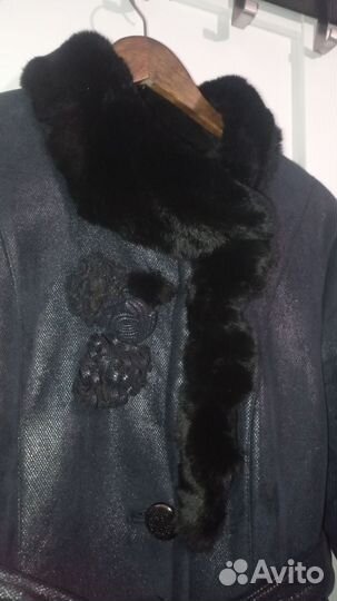 Дубленка,пальто зимнее 46,48,50