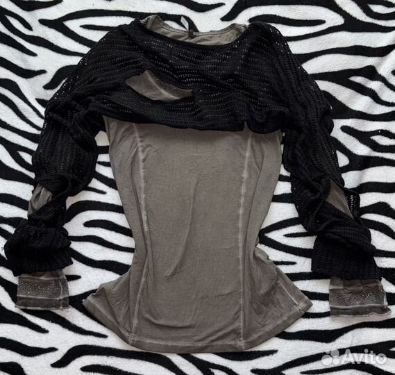 Лот лонгслив накидка y2k